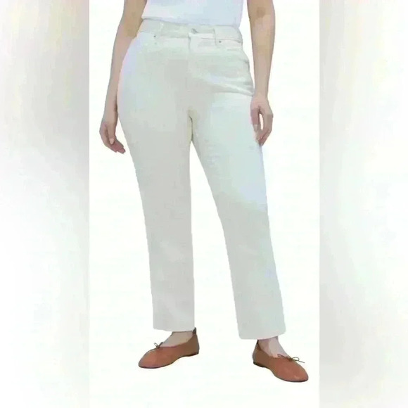 EVERLANE cheeky jeans SZ 28 color Bone no stain - Picture 1 of 12